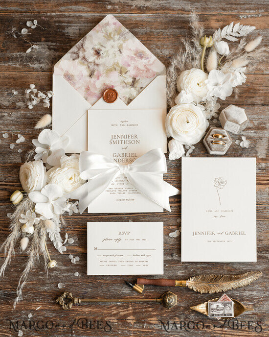 WEDDING INVITATIONS Modern Invites Floral Cards Unique wedding invitations, Elegant wedding invitation set, Elegant Wedding Invitation Suite, Simple wedding Invites 04/splWS/z