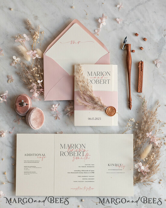 WEDDING INVITATIONS Modern Invites Floral Cards Print wedding invitations, Simple wedding invitation Suite • Romantic Wedding Stationery • Luxury wedding Invites 03/bband/z