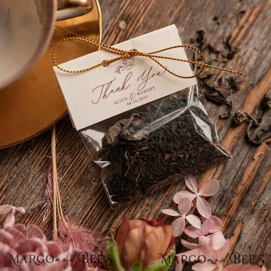 HOCHZEITSGESCHENKE Hochzeitsgeschenk Tee Beutel Hochzeitsdankeschön-Geschenke, Tee- und Kaffeebeutel 1/glitbn/te