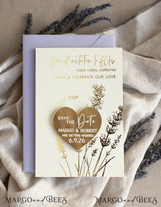 SAVE THE DATES acrylic gold magnets Personalised Gold Acrylic Save the Date Magnet and Card, Gold Wedding Save The Dates Plexi Magnets, Wedding Boho Save The Date Cards 01/goldN/std