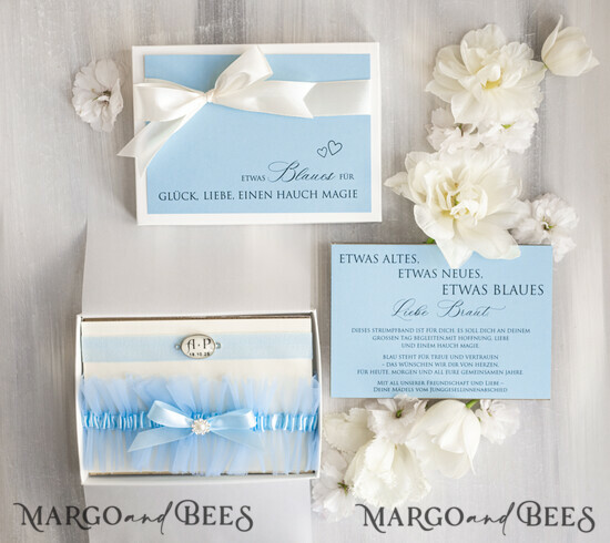 BRIDE bolero, robes, garter Geschenkidee für die Braut Strumpfband Strumpfband Etwas Blaues Geschenk für die Braut von der Trauzeugin JGA 04/tmB/podDE