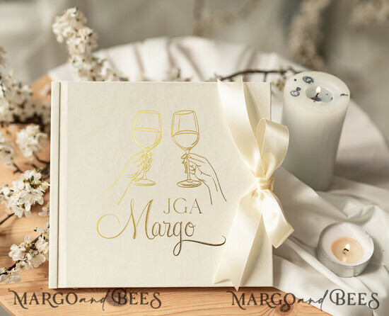 BRIDAL SHOWER INVITATIONS JGA geschenk braut JGA Gästebuch für die Braut – Buch mit Schleife & Fragen an Freundinnen – personalisiert 05/brautAnkiet/geschenkBraut
