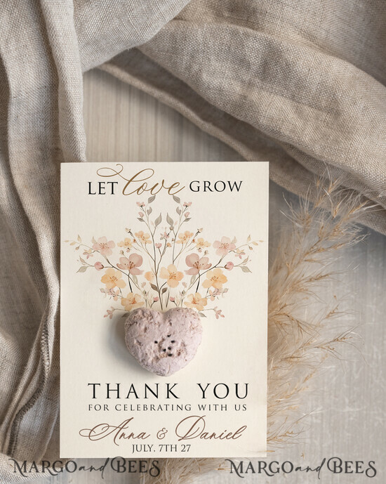WEDDING FAVORS Seeds of Love Wedding Favor gifts in bulk Personalized Seed Card With Plantable Seed Paper. Wildflower Seed Paper. Thank you gifts for guests 02/rser/SeedFG