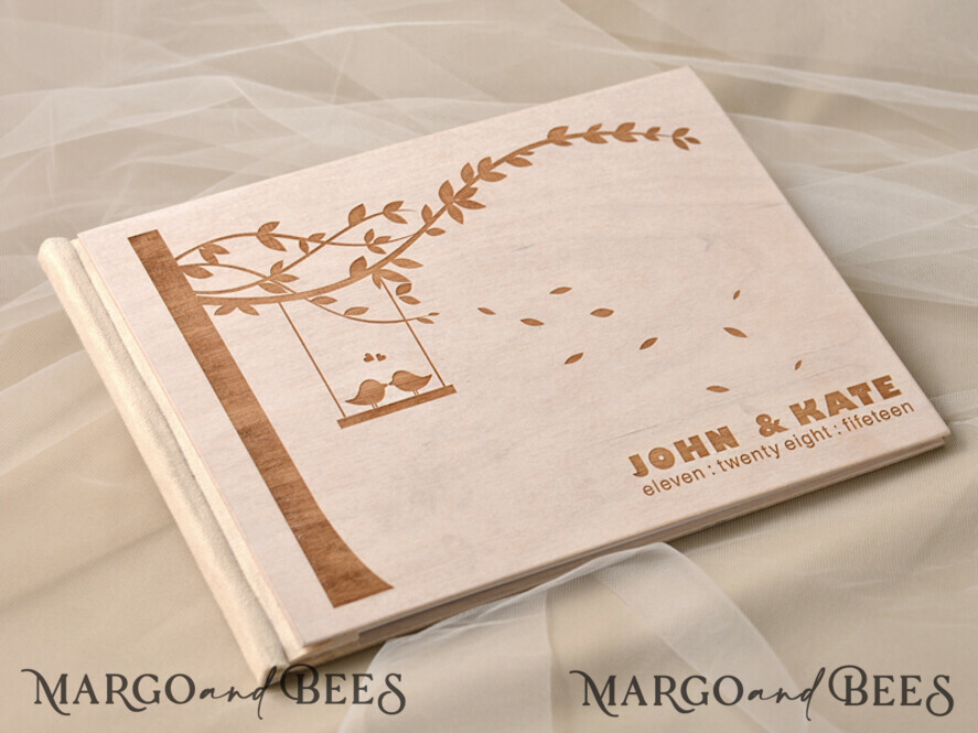 WEDDING GUEST BOOKS Wooden Rustic Guestbooks Rerto wedding guestbook, Boho Instax Photo Booth Album Rustic guest book polaroids