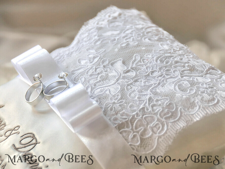 RING BEARER BOXES & PILLOWS Classic Ring Pillows Vintage wedding Ring Pillow • Custom Ring Bearer Pillow • Boho Glam Ring Bearer