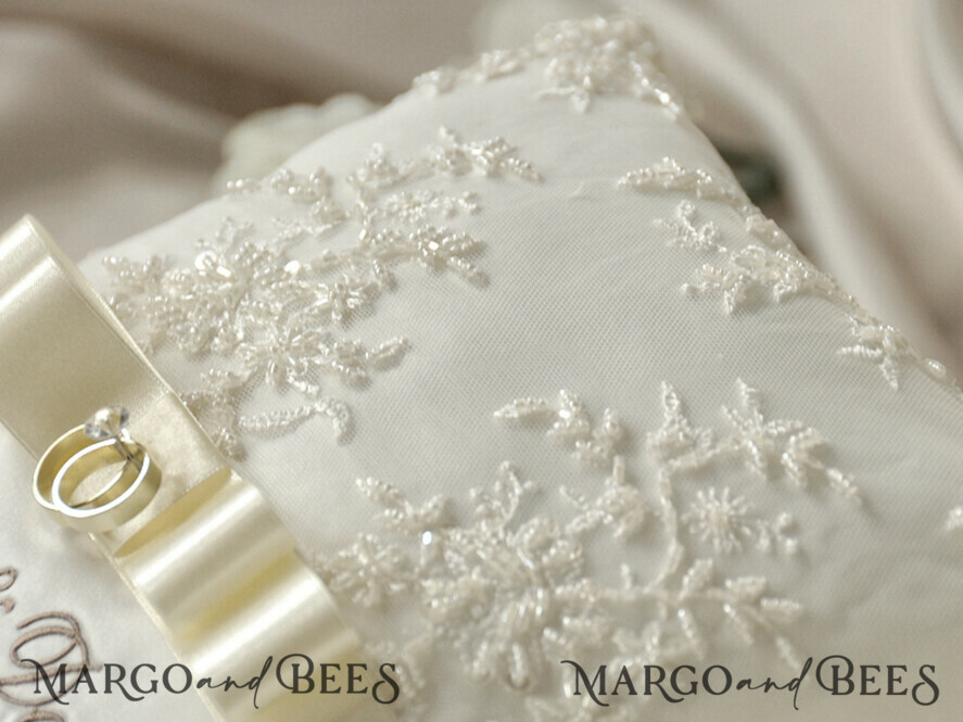 RING BEARER BOXES & PILLOWS crystal wedding pillow