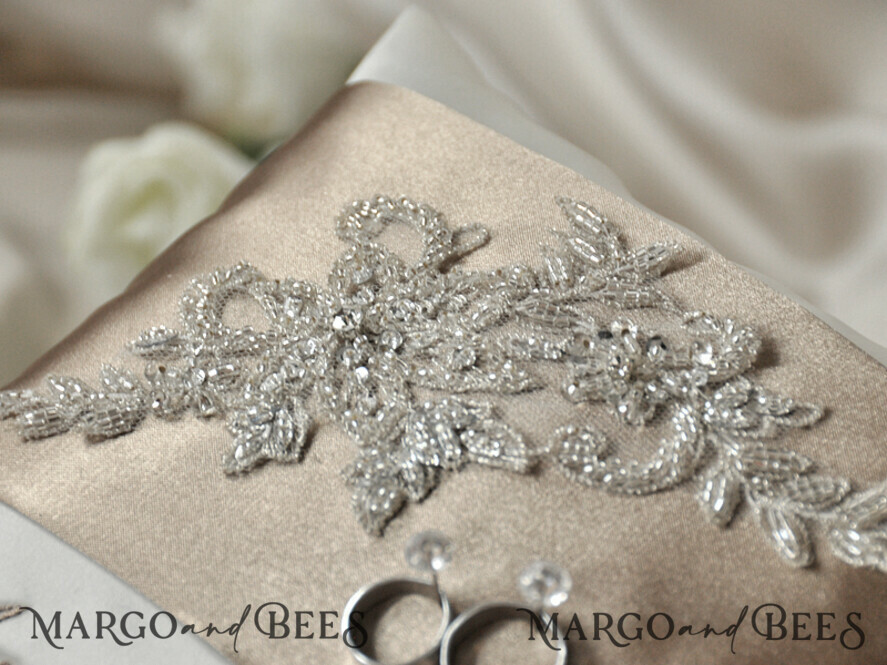 RING BEARER BOXES & PILLOWS crystal wedding bearers