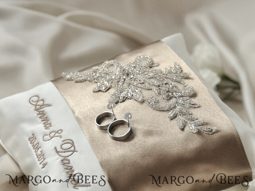 RING BEARER BOXES & PILLOWS crystal wedding bearers