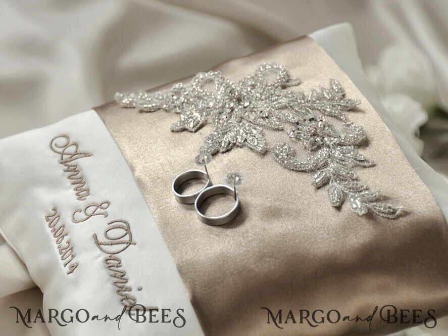 RING BEARER BOXES & PILLOWS crystal wedding bearers