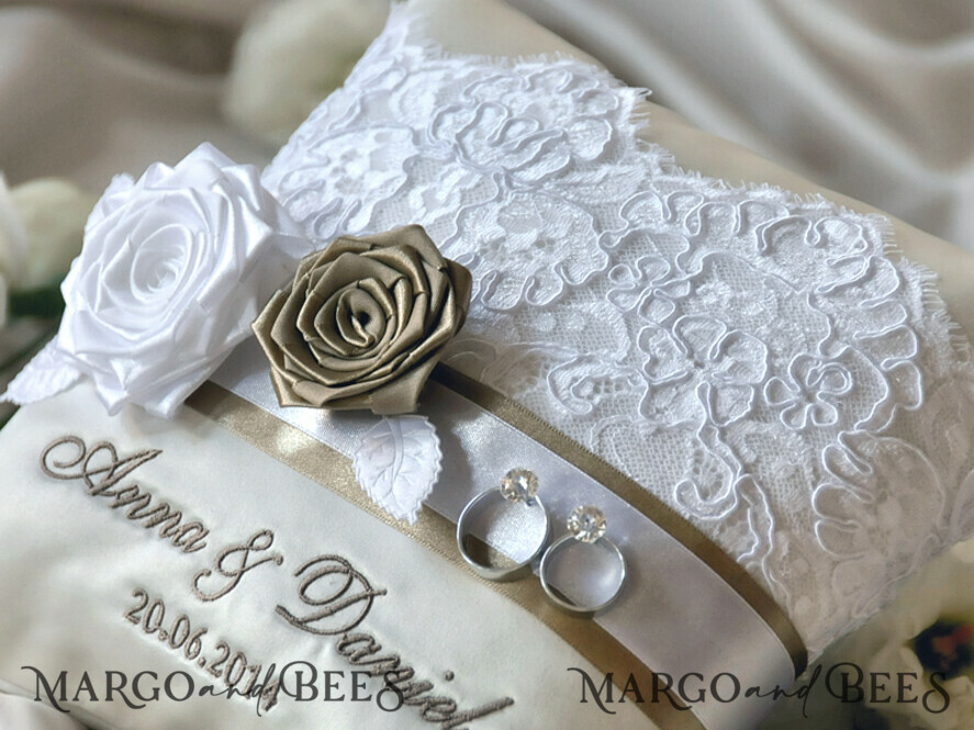 RING BEARER BOXES & PILLOWS crystal wedding pillow