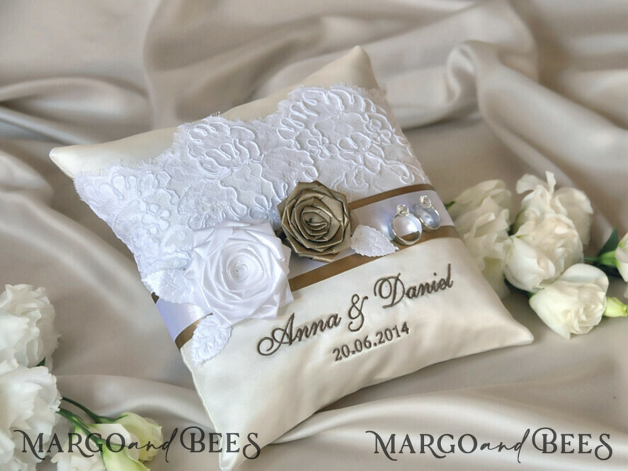RING BEARER BOXES & PILLOWS crystal wedding pillow