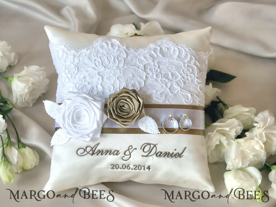 RING BEARER BOXES & PILLOWS crystal wedding pillow