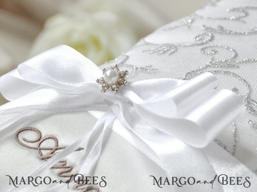 RING BEARER BOXES & PILLOWS Classic Ring Pillows Custom Wedding Ring Pillow • Embroidered Ring Bearer Pillow • Handmade Ring Bearer Pillow