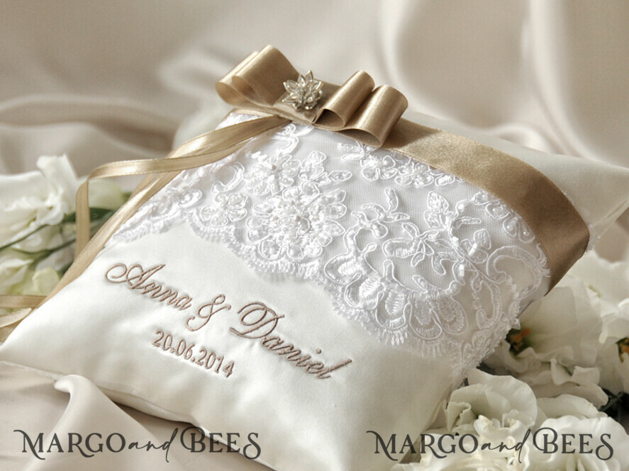RING BEARER BOXES & PILLOWS crystal wedding pillow