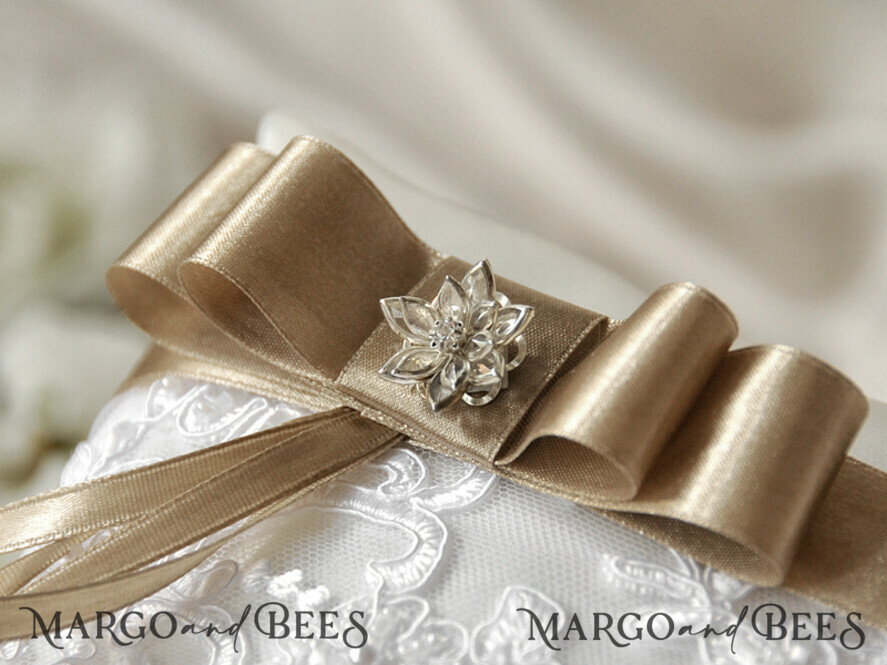 RING BEARER BOXES & PILLOWS crystal wedding pillow