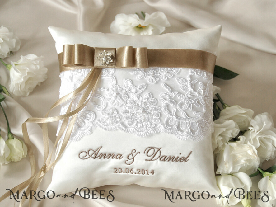RING BEARER BOXES & PILLOWS crystal wedding pillow