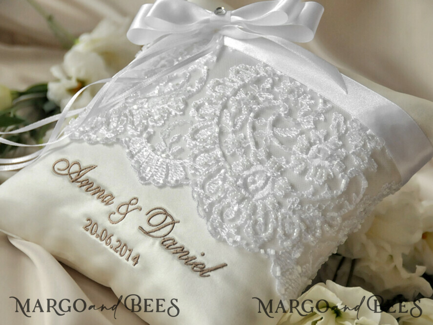 RING BEARER BOXES & PILLOWS crystal ring box