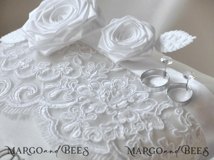 RING BEARER BOXES & PILLOWS Classic Ring Pillows Handmade Lace Wedding Ring Pillow • Vintage Ring Bearer Pillow • Custom Glamour Ring Bearer