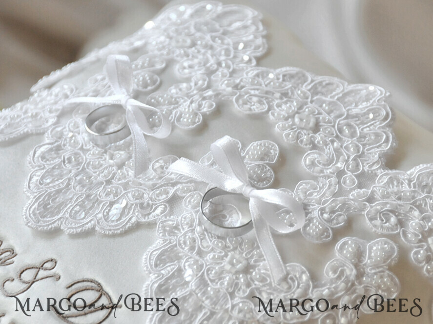 RING BEARER BOXES & PILLOWS crystal wedding pillow