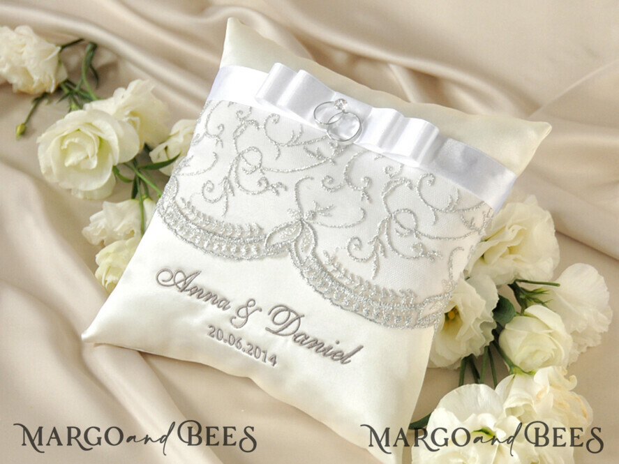 RING BEARER BOXES & PILLOWS crystal wedding bearers