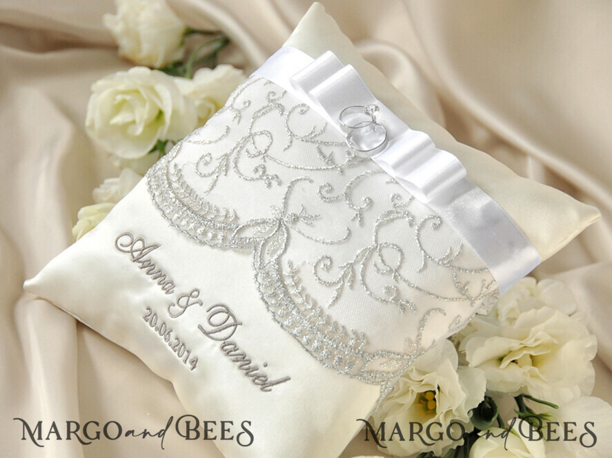 RING BEARER BOXES & PILLOWS crystal wedding bearers