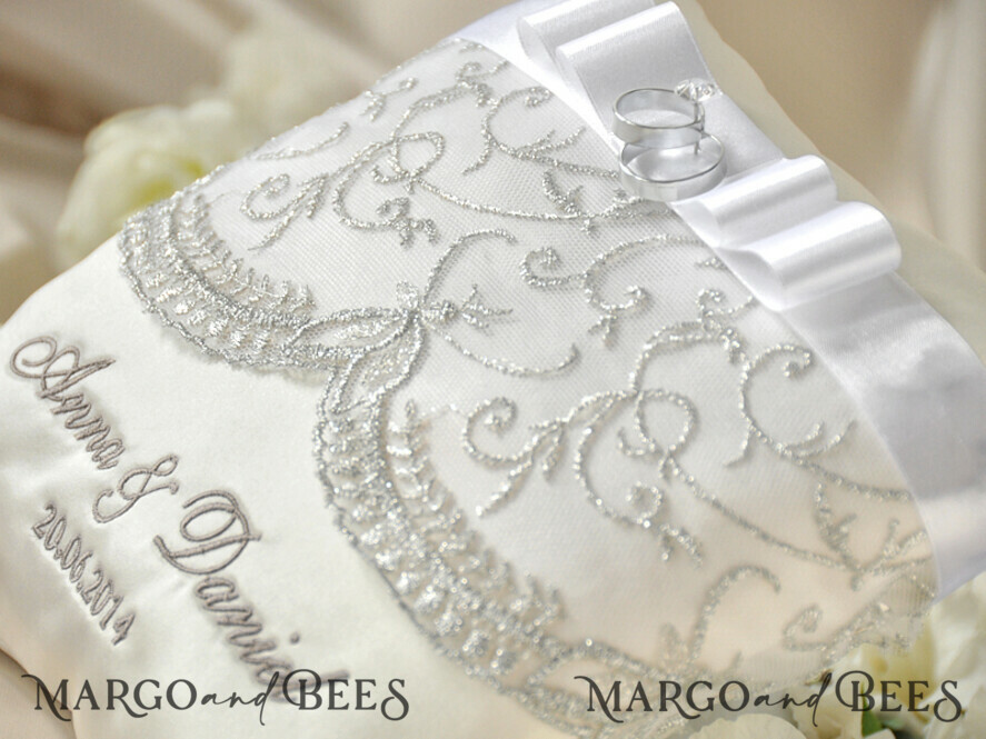 RING BEARER BOXES & PILLOWS crystal wedding bearers