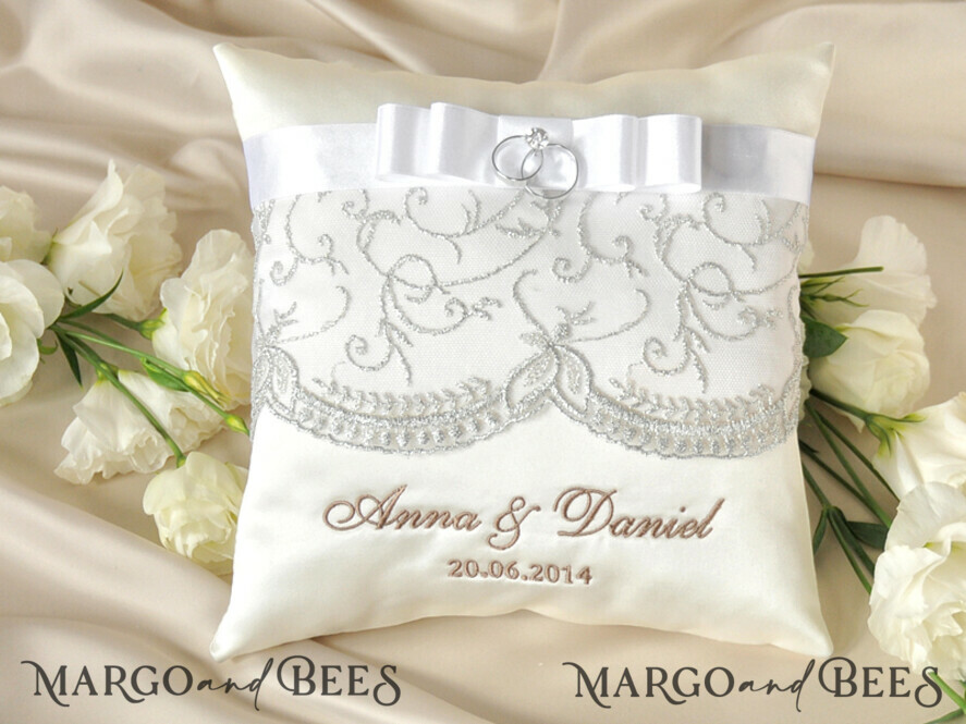 RING BEARER BOXES & PILLOWS crystal wedding bearers