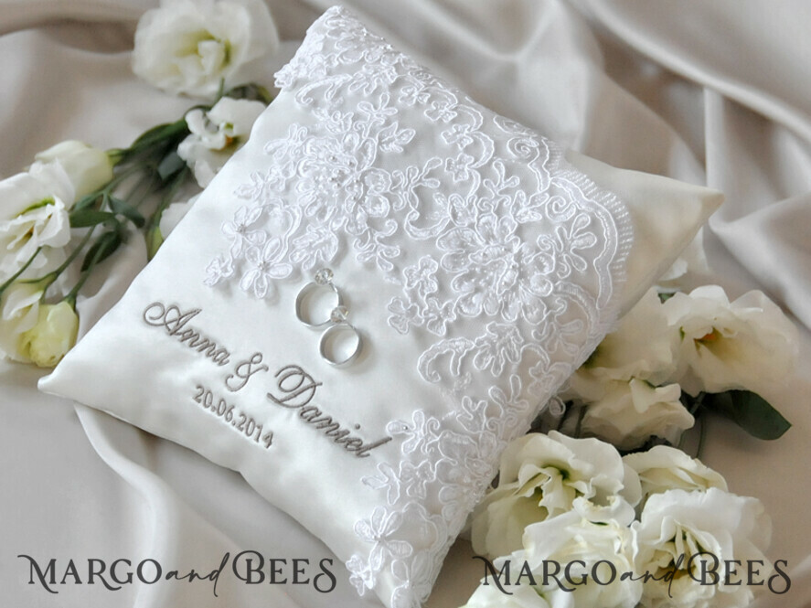 RING BEARER BOXES & PILLOWS crystal wedding pillow