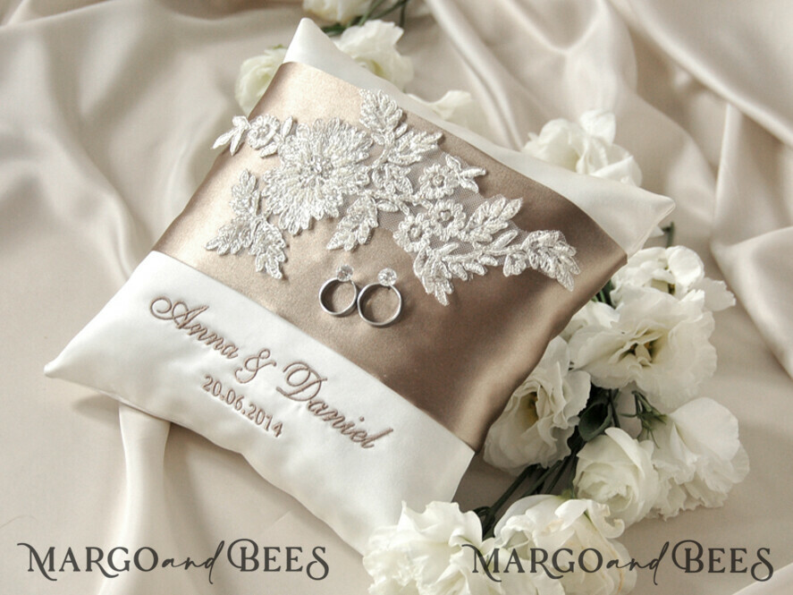 RING BEARER BOXES & PILLOWS crystal wedding pillow