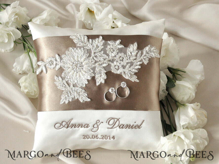 RING BEARER BOXES & PILLOWS crystal wedding pillow
