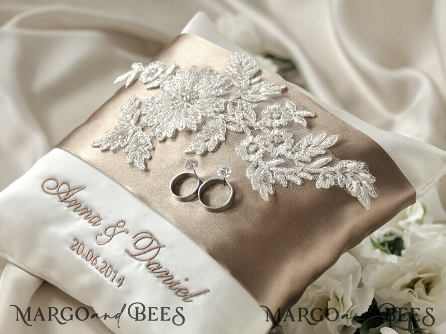 RING BEARER BOXES & PILLOWS crystal wedding pillow