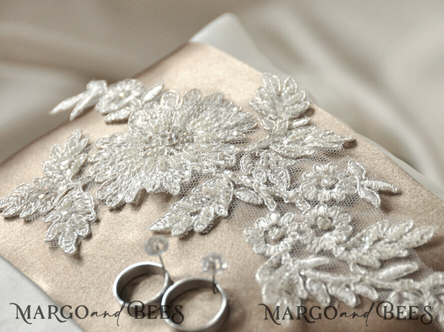 RING BEARER BOXES & PILLOWS crystal wedding pillow
