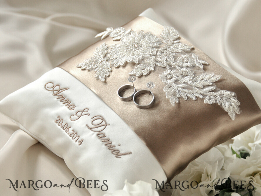 RING BEARER BOXES & PILLOWS crystal wedding pillow