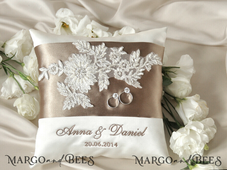RING BEARER BOXES & PILLOWS crystal wedding pillow