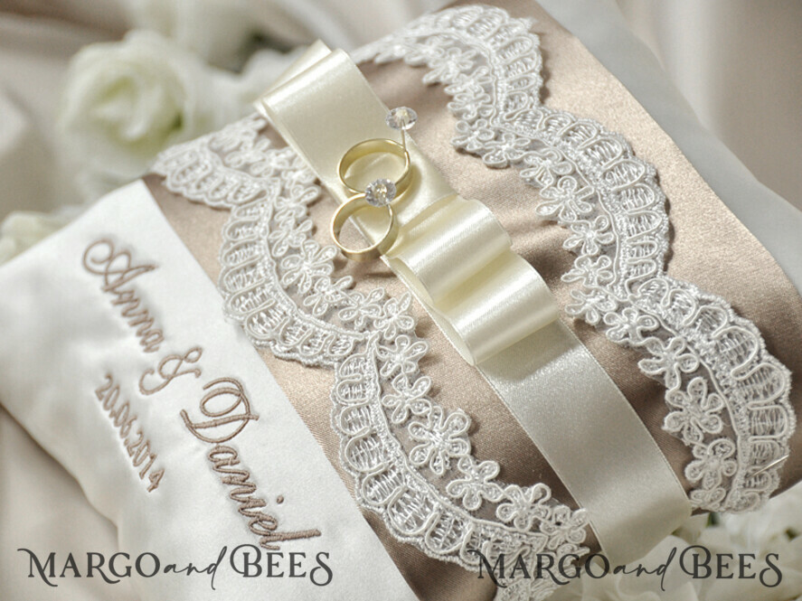 RING BEARER BOXES & PILLOWS crystal wedding bearers