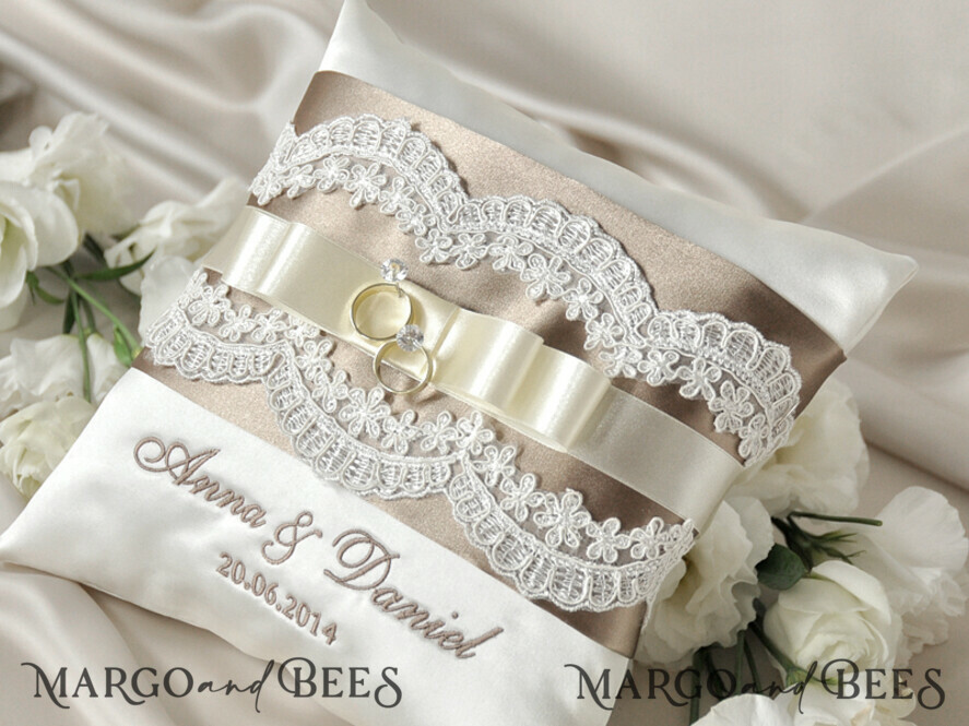 RING BEARER BOXES & PILLOWS crystal wedding bearers