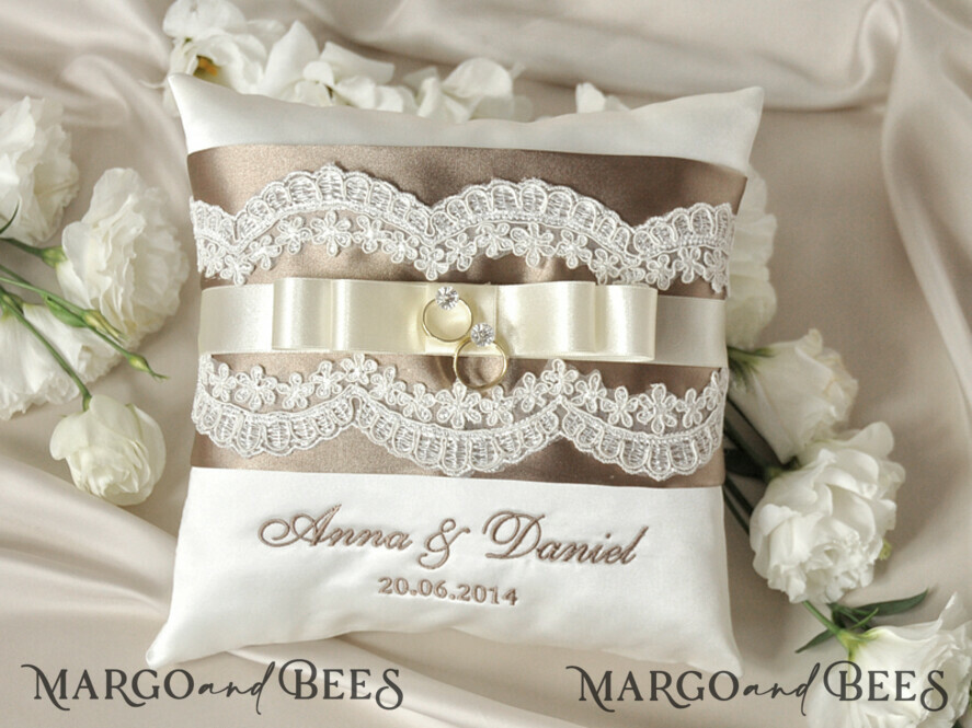 RING BEARER BOXES & PILLOWS crystal wedding bearers