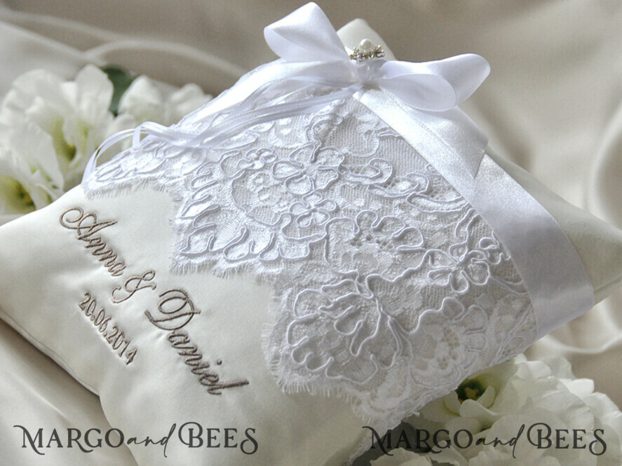 RING BEARER BOXES & PILLOWS crystal wedding pillow