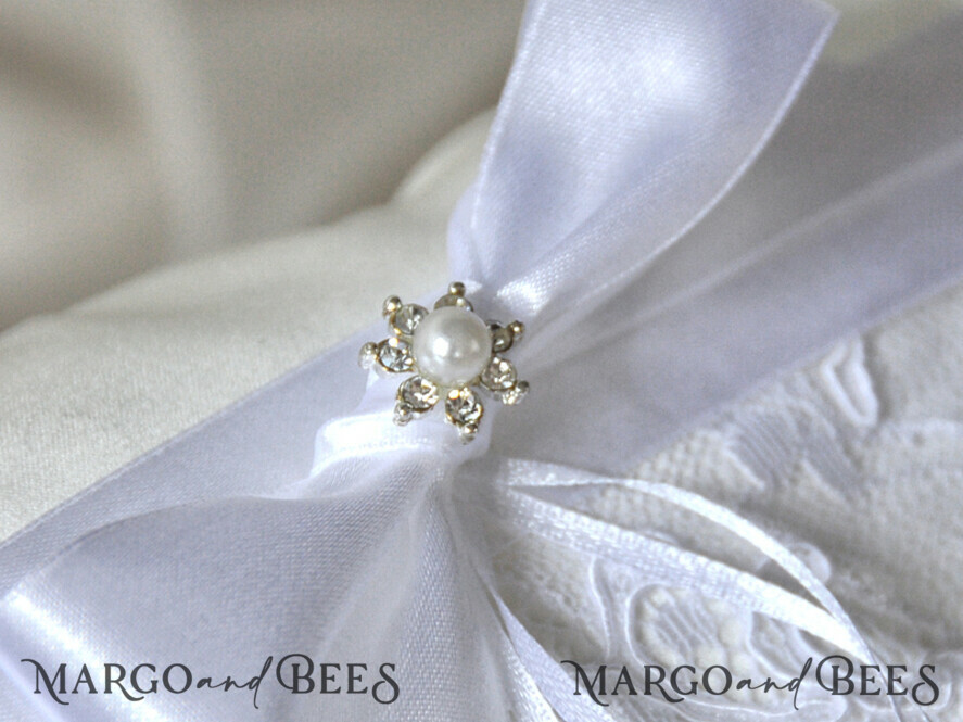 RING BEARER BOXES & PILLOWS crystal wedding pillow