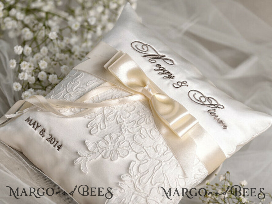 RING BEARER BOXES & PILLOWS crystal wedding pillow
