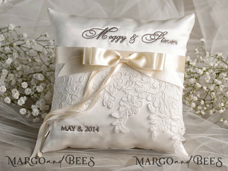 RING BEARER BOXES & PILLOWS crystal wedding pillow