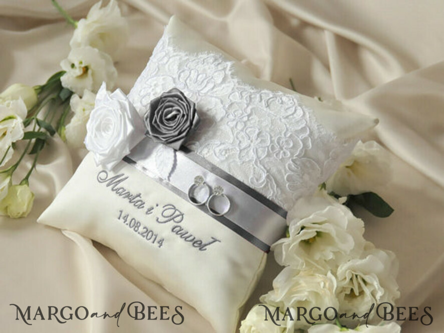RING BEARER BOXES & PILLOWS crystal wedding pillow