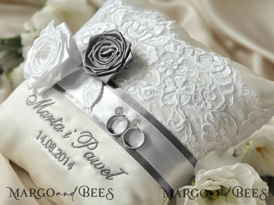 RING BEARER BOXES & PILLOWS crystal wedding pillow
