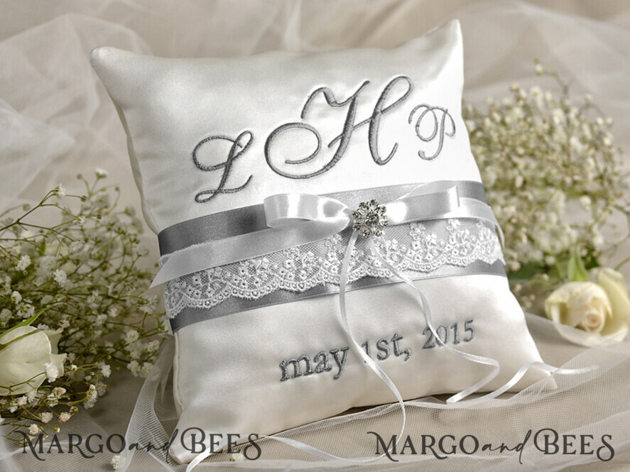 RING BEARER BOXES & PILLOWS elegance ring pillows Elegance wedding Ring Pillow • Custom Ring Bearer Pillow • Wedding Ring Bearer Personalised