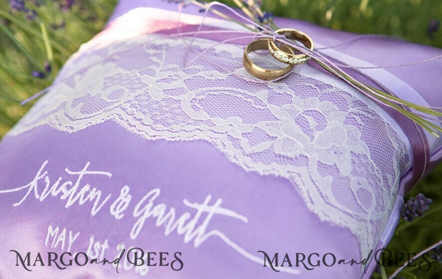 RING BEARER BOXES & PILLOWS elegance ring pillows Wedding Ring Pillow Personalised • Ring Bearer Pillow Elegance • Custom Wedding Ring Bearer