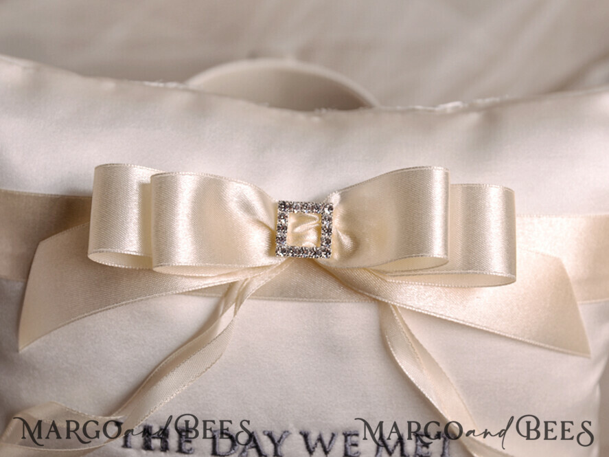RING BEARER BOXES & PILLOWS elegance ring pillows Wedding Ring Pillow Personalised • Ring Bearer Pillow Elegance • Custom Wedding Ring Bearer