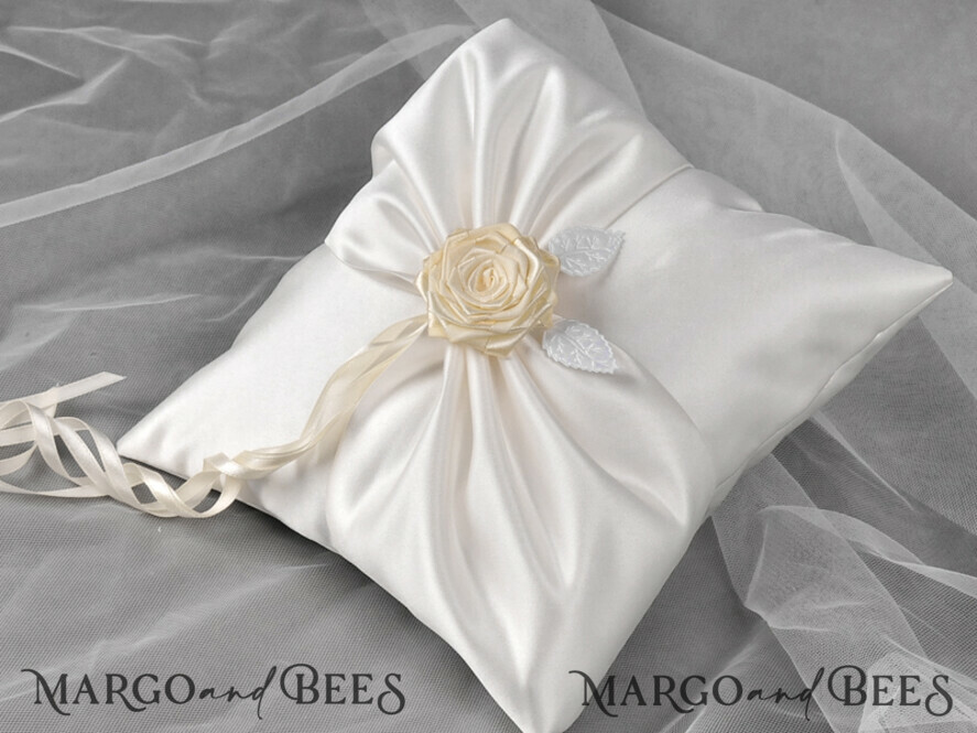 RING BEARER BOXES & PILLOWS elegance ring pillows Elegant Wedding Ring Pillow • Presonalised Ring Bearer Pillow • Custom Wedding Ring Bearer