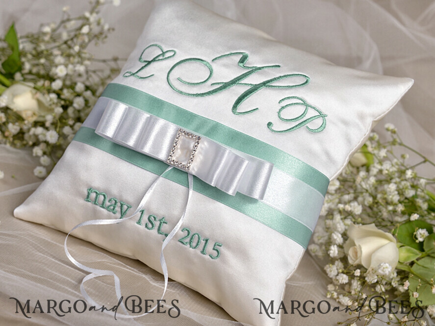 RING BEARER BOXES & PILLOWS elegance ring pillows Wedding Ring Pillow Personalised • Ring Bearer Pillow Elegance • Custom Wedding Ring Bearer