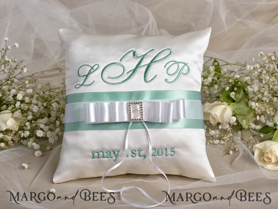 RING BEARER BOXES & PILLOWS elegance ring pillows Wedding Ring Pillow Personalised • Ring Bearer Pillow Elegance • Custom Wedding Ring Bearer