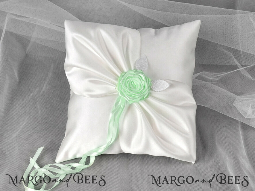 RING BEARER BOXES & PILLOWS elegance ring pillows Classic Wedding Ring Pillow • Embroidered Ring Bearer Pillow • Ring Bearer Pillow Presonalised